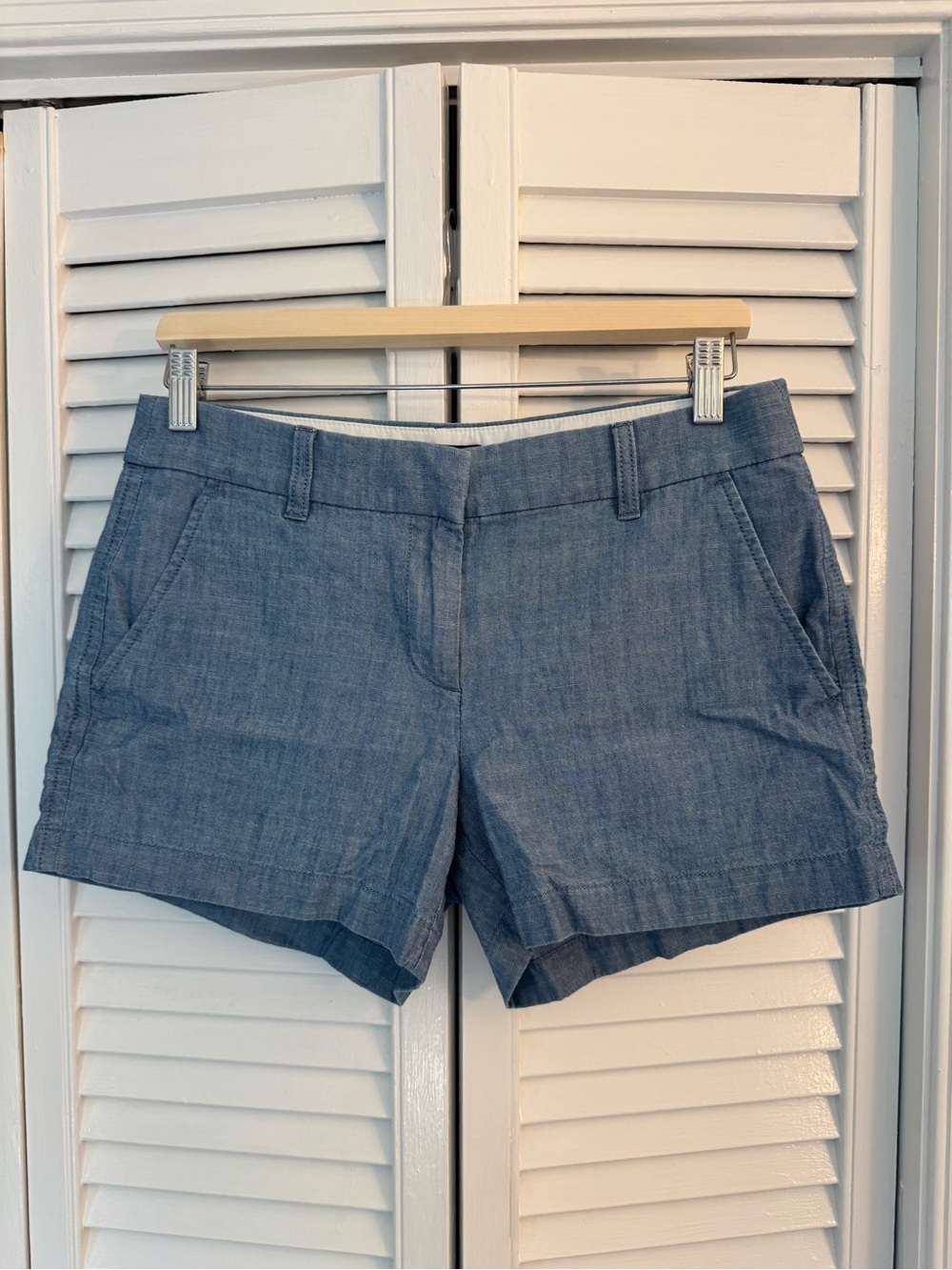 J Crew Women's Chambray Blue Shorts